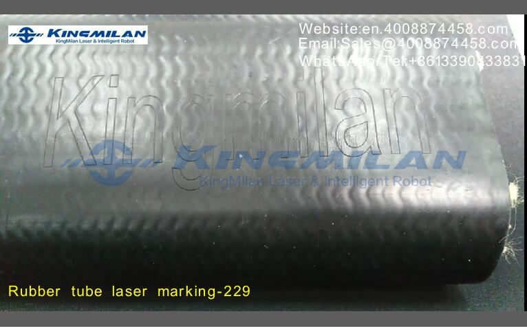 橡膠軟管、橡膠軟管印字、橡膠軟管打標、橡膠軟管噴碼、橡膠軟管激光打標